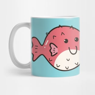 Cute Blowfish Doodle Mug